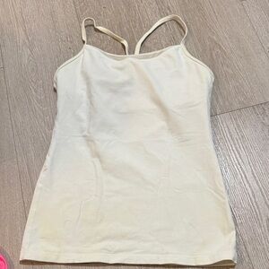 Lululemon Athletica Cream Muscle Tee